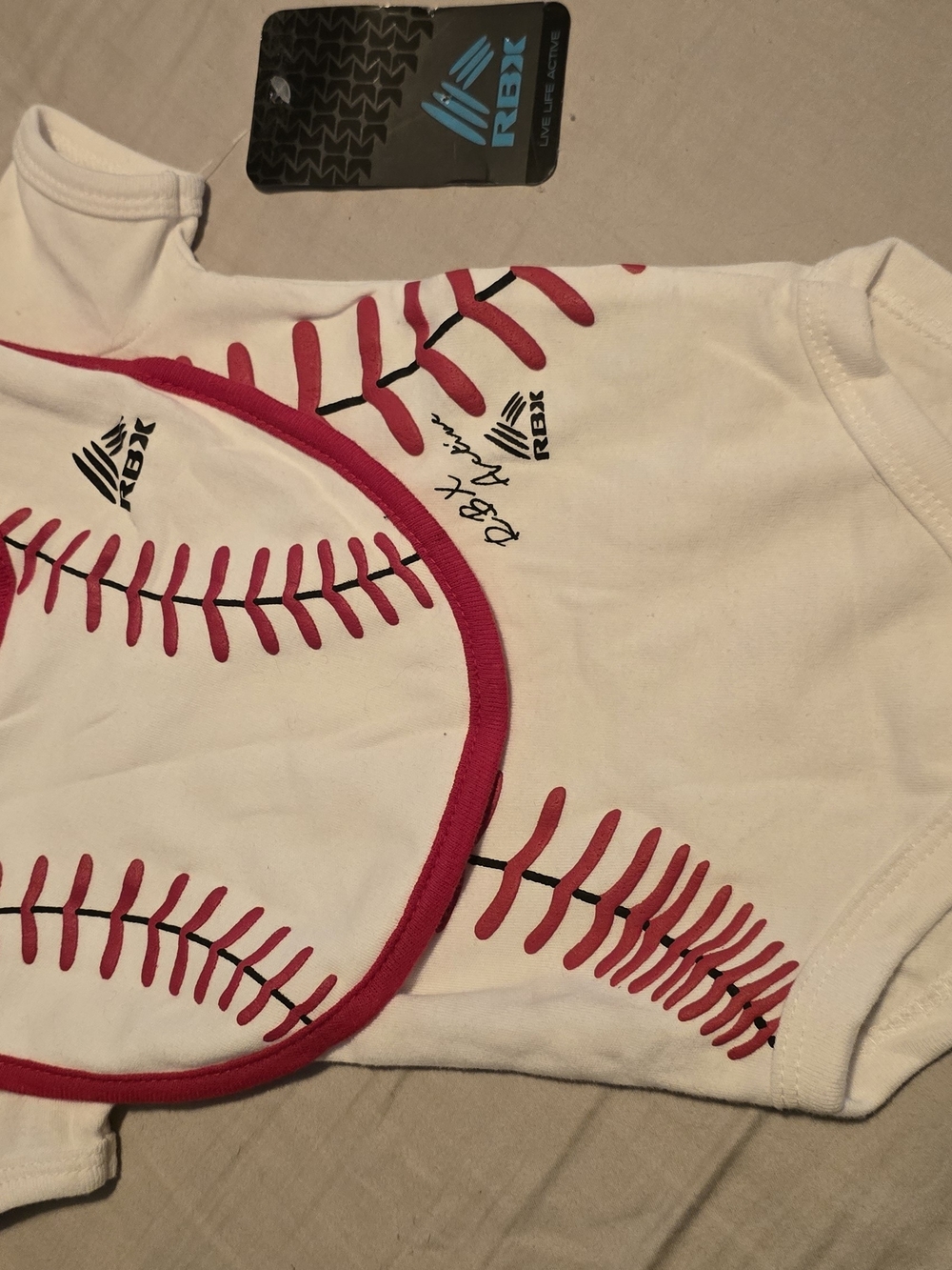 RBX Active Baseball Onesie & Bib Set